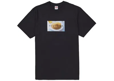 Pre-owned Supreme Men's  Pancakes Tee Shirt In Black