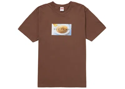 Pre-owned Supreme Men's  Pancakes Tee Shirt In Brown