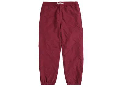 Pre-owned Supreme Men's  Paneled Warm Up Pant In Plum In Purple