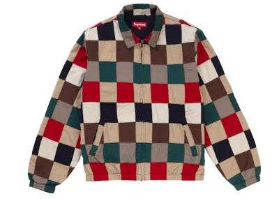 Pre-owned Supreme Men's  Patchwork Harrington Jacket