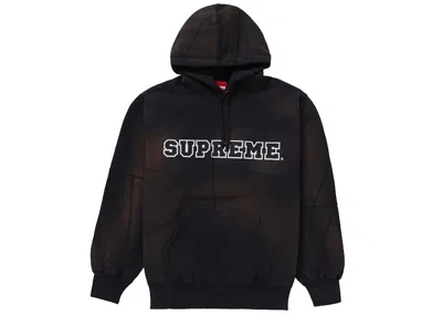 Pre-owned Supreme Men's  Patchwork Hooded Sweatshirt In Black