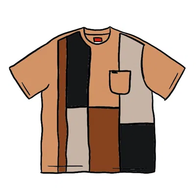Pre-owned Supreme Men's  Patchwork Pocket Tee Shirt In Light Brown