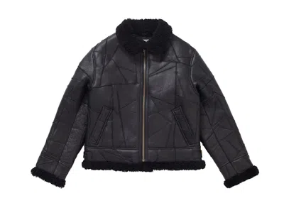 Pre-owned Supreme Men's  Patchwork Shearling B3 Jacket In Black