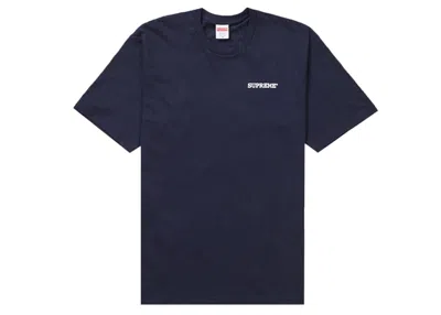 Pre-owned Supreme Men's  Patchwork Tee Shirt In Navy Blue