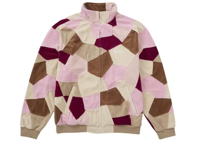 Pre-owned Supreme Men's  Patchwork Velour Track Jacket In Tan