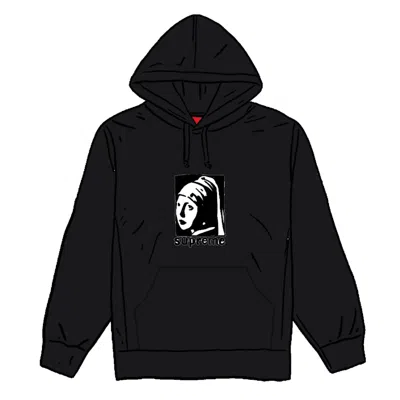 Pre-owned Supreme Men's  Pearl Hooded Sweatshirt In Black