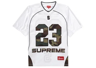 Pre-owned Supreme Men's  Perfect Season Football Jersey In White