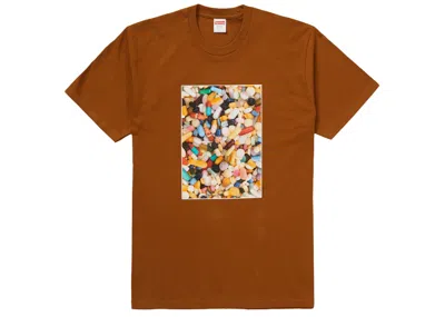 Pre-owned Supreme Men's  Pills Tee Shirt In Brown