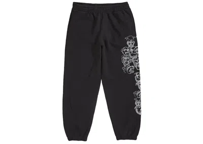 Pre-owned Supreme Men's  Pitbulls Embroidered Sweatpant In Black