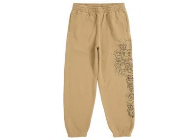 Pre-owned Supreme Men's  Pitbulls Embroidered Sweatpant In Brown