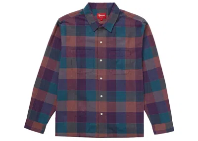 Pre-owned Supreme Men's  Plaid Flannel Shirt (fw21)