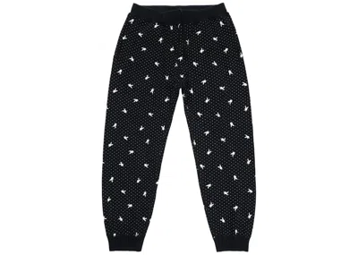 Pre-owned Supreme Men's  Playboy Waffle Thermal Pant In Black