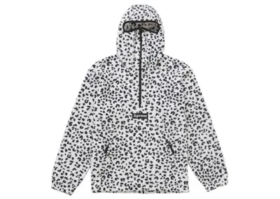 Pre-owned Supreme Men's  Polartec Facemask Half Zip Hooded Sweatshirt (fw24) In Leopard