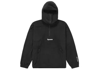 Pre-owned Supreme Men's  Polartec Facemask Half Zip Hooded Sweatshirt In Black