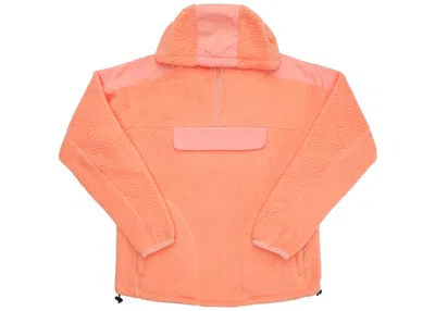 Pre-owned Supreme Men's  Polartec Hooded Half Zip Pullover In Peach