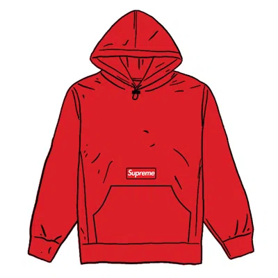 Pre-owned Supreme Men's  Polartec Hooded Sweatshirt (fw20) In Red