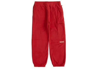 Pre-owned Supreme Men's  Polartec Pant (fw22) In Red