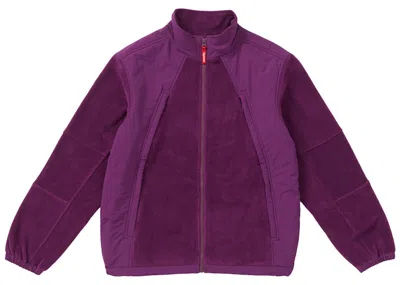 Pre-owned Supreme Men's  Polartec Zip Up Jacket In Purple