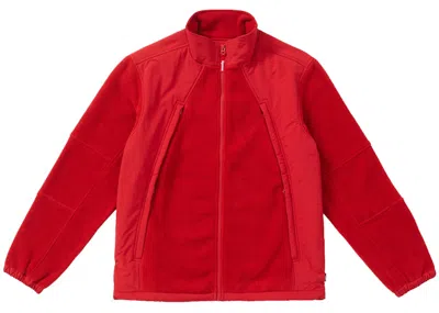 Pre-owned Supreme Men's  Polartec Zip Up Jacket In Red