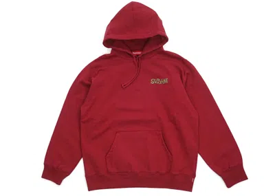 Pre-owned Supreme Men's  Portrait Hooded Sweatshirt In Cardinal In Red