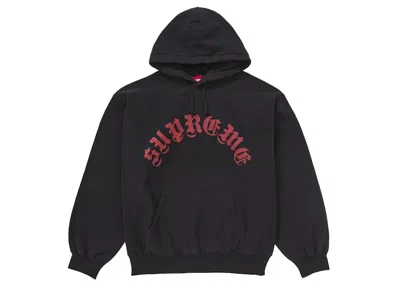 Pre-owned Supreme Men's  Printed Arc Hooded Sweatshirt In Black
