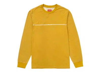 Pre-owned Supreme Men's  Printed Stripe Long Sleeve Top In Gold