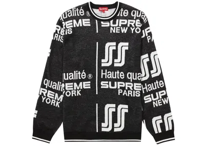 Pre-owned Supreme Men's  Qualite Sweater In Black