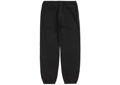Pre-owned Supreme Men's  Raised Embroidery Sweatpant In Black