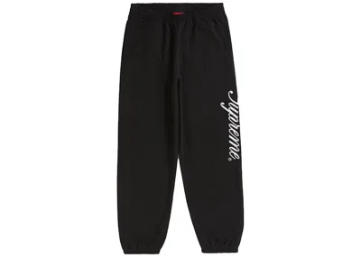 Pre-owned Supreme Men's  Raised Script Sweatpant In Black