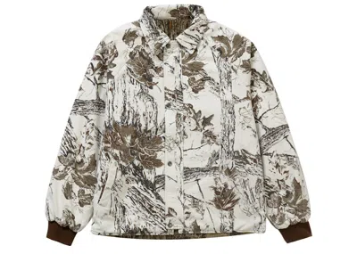 Pre-owned Supreme Men's  Realtree Reversible Quilted Work Jacket In Snow Camo In Multi