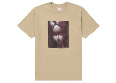 Pre-owned Supreme Men's  Red Eyes Tee Shirt In Khaki In Brown