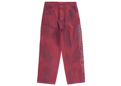 Pre-owned Supreme Men's  Reflective Double Knee Pant In Red