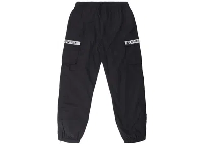 Pre-owned Supreme Men's  Reflective Taping Cargo Pant In Black