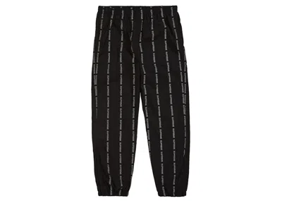 Pre-owned Supreme Men's  Reflective Text Track Pant In Black