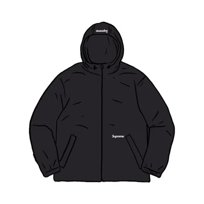 Pre-owned Supreme Men's  Reflective Zip Hooded Jacket In Black