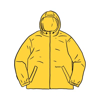 Pre-owned Supreme Men's  Reflective Zip Hooded Jacket In Yellow