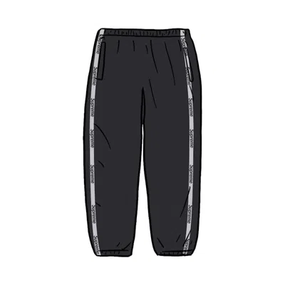 Pre-owned Supreme Men's  Reflective Zip Track Pant In Black