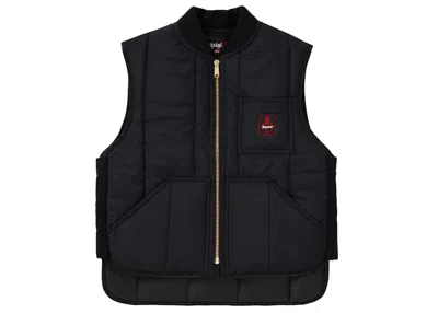 Pre-owned Supreme Men's  Refrigiwear Insulated Irontuff Vest In Black