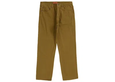 Pre-owned Supreme Men's  Regular Jean (fw20) In Washed Brown