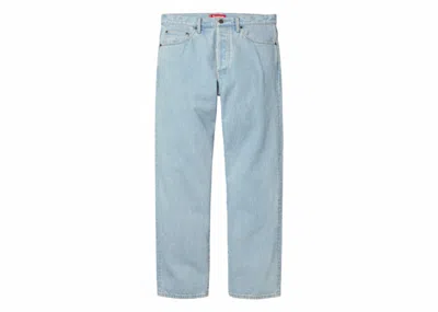 Pre-owned Supreme Men's  Regular Jean (fw23) In Washed Blue