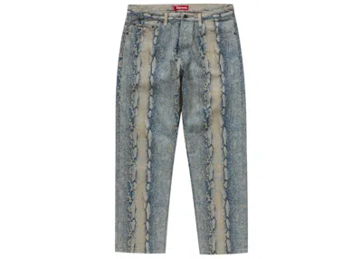 Pre-owned Supreme Men's  Regular Jean (fw24) In Snake