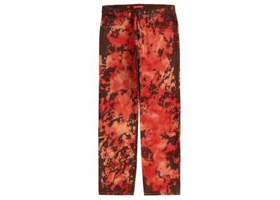 Pre-owned Supreme Men's  Regular Jean In Bleached Red