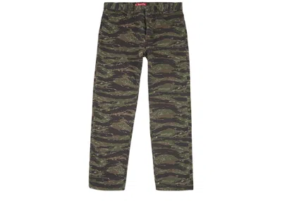 Pre-owned Supreme Men's  Regular Jean (ss21) In Tigerstripe Camo