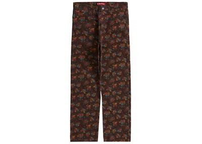 Pre-owned Supreme Men's  Regular Jean (ss22) In Flowers