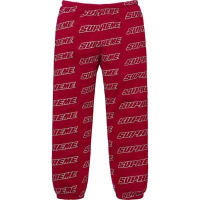 Pre-owned Supreme Men's  Repeat Sweatpant In Cardinal