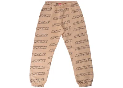 Pre-owned Supreme Men's  Repeat Sweatpant In Light Brown