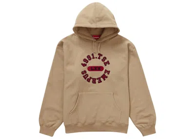 Pre-owned Supreme Men's  Reverse Hooded Sweatshirt In Dark Tan In Brown