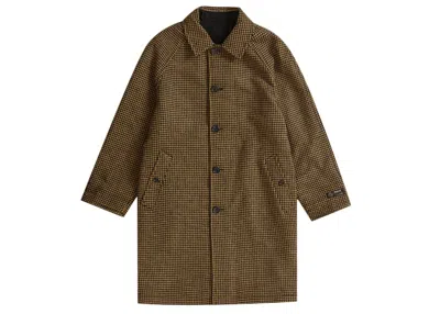 Pre-owned Supreme Men's  Reversible Houndstooth Overcoat In Black