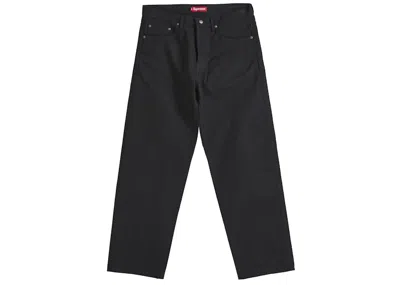 Pre-owned Supreme Men's  Rigid Loose Fit Selvedge Jean In Rigid Black