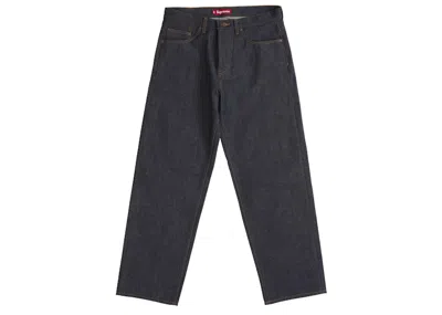 Pre-owned Supreme Men's  Rigid Loose Fit Selvedge Jean In Rigid Indigo In Blue